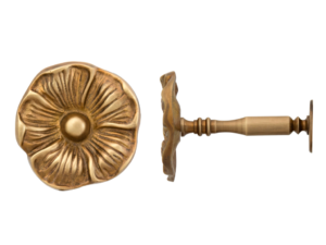 brass curtain pole holdbacks