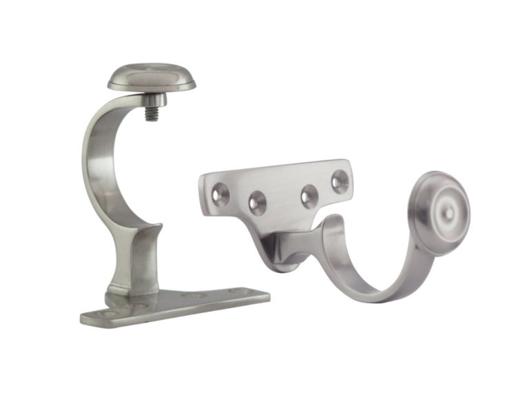 Curtain Pole Brackets Wood, Acrylic & Brass Hunter & Hyland