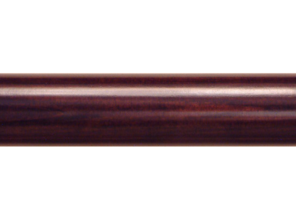 wooden curtain pole finish brown mahogany