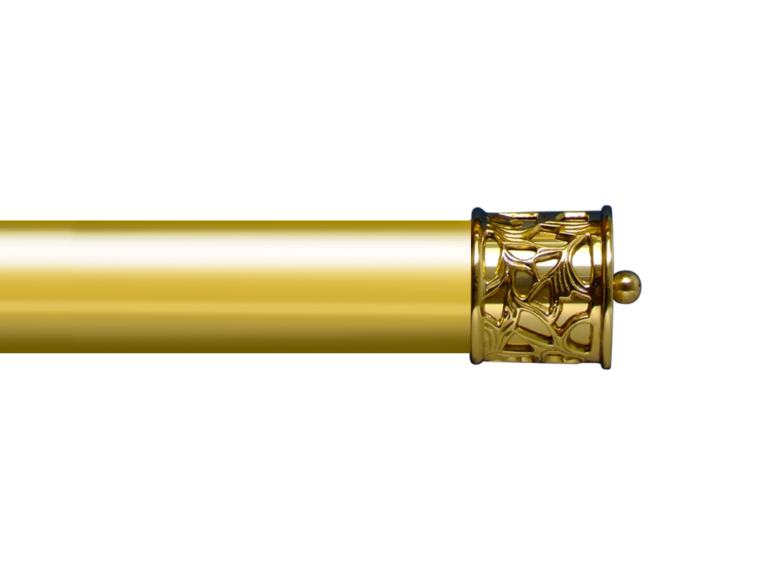 Filigree Curtain Pole End Cap Brass End Caps Hunter & Hyland