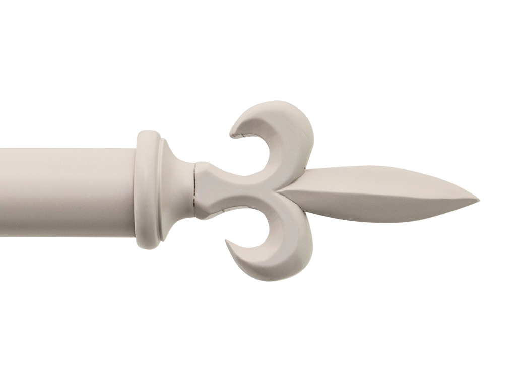 fleur de lys curtain pole finial