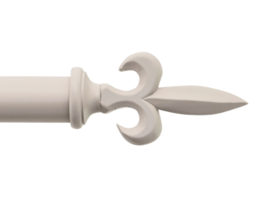 fleur de lys curtain pole finial