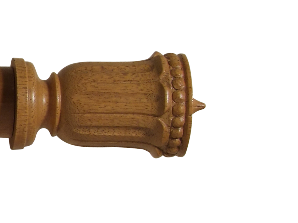 fluted urn curtain pole finial