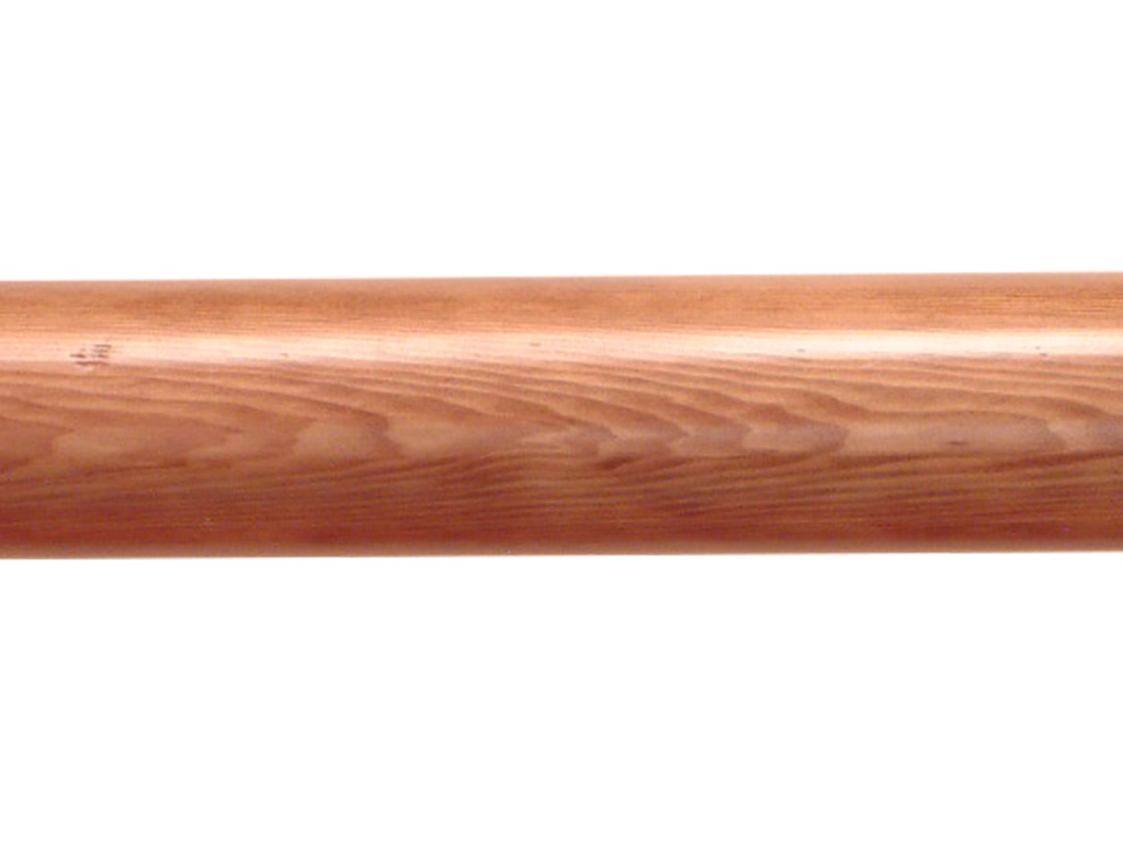 wooden curtain pole finish light oak