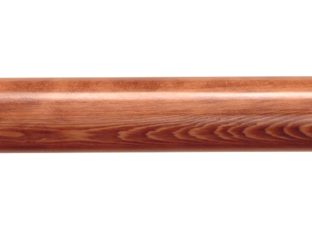 wooden curtain pole finish medium oak