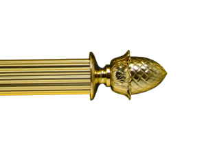 brass curtain pole finials - pinneapple