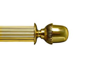 brass curtain pole finials