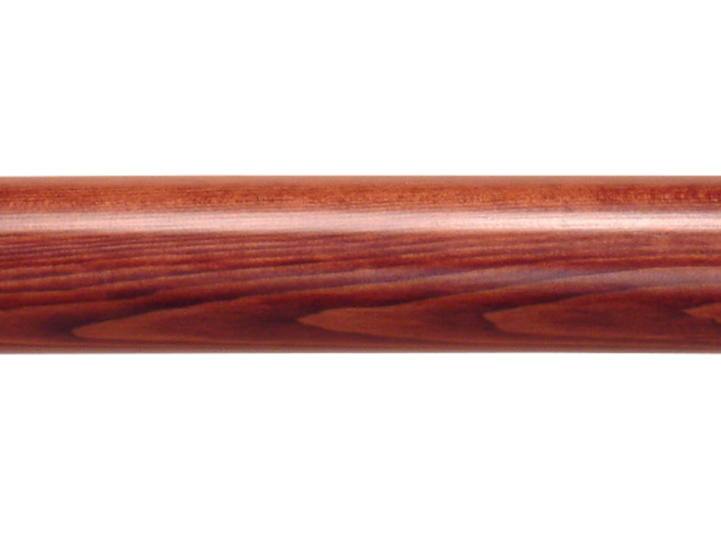 wooden curtain pole finish walnut