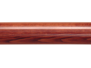 wooden curtain pole finish walnut