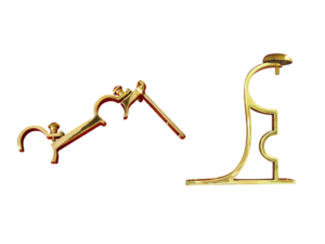 brass curtain pole brackets