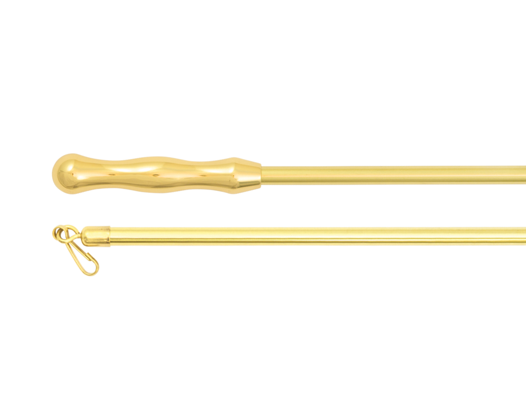 brass curtain draw rod