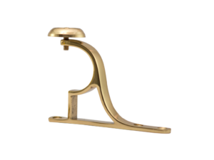 brass curtain pole end bracket