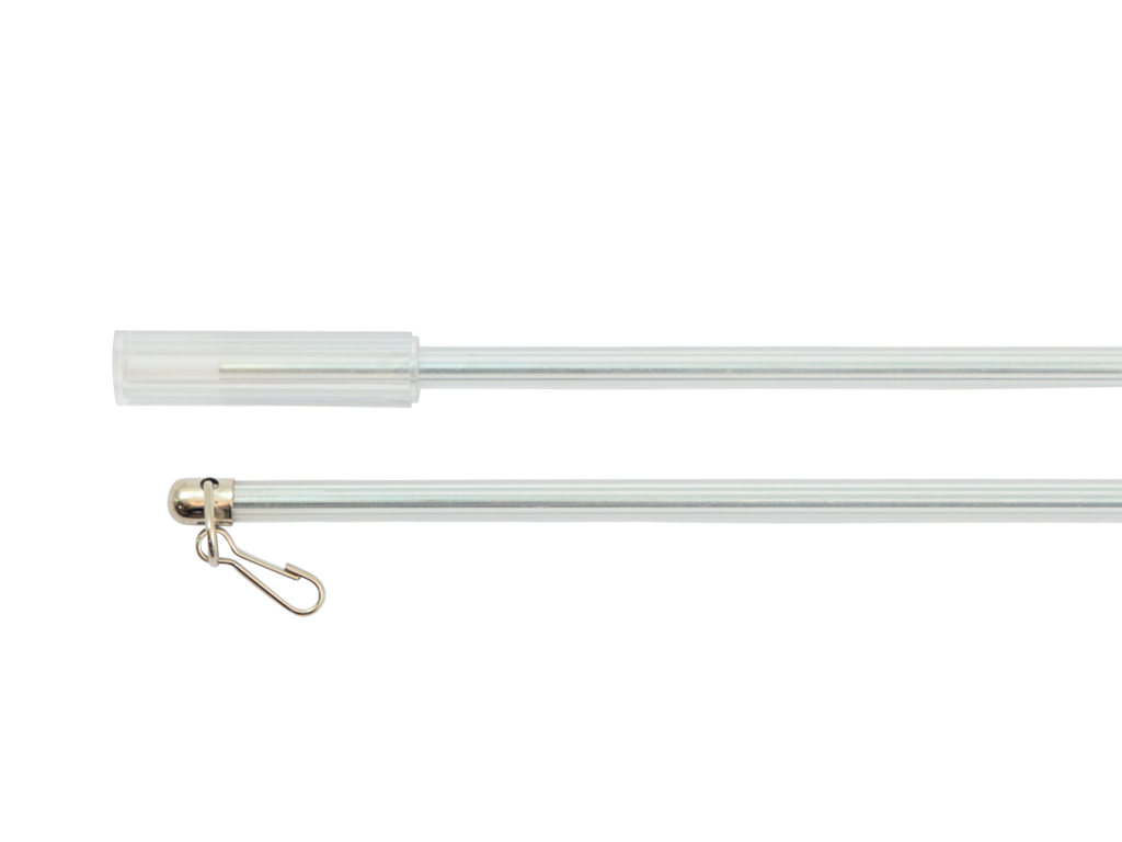 Speedy Curtain Draw Rod x 1 pair White Perspex draw rod available in 3 sizes. 