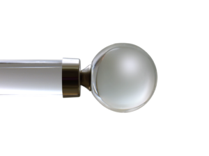 crystal curtain pole finial