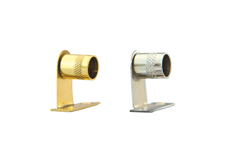 Café Rod Brass Cranked Socket Brass Sockets Hunter & Hyland UK