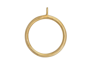 brass curtain pole rings