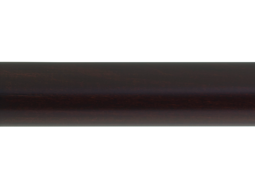 smooth wooden curtain pole finish