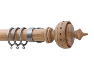 Curtain Poles UK - oak curtain pole