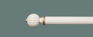 Curtain Poles Inspiration - Reeded Wooden Curtain Pole