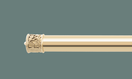 Brass curtain poles - Polished brass curtain pole