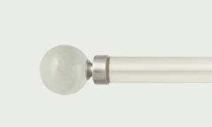 acrylic curtain pole with crystal finial