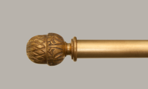 Golden curtain pole