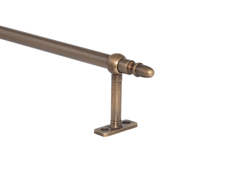 Café Rods & Net Rods Brass Café Curtain Rod Hunter & Hyland UK
