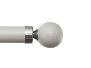 Curtain Pole Finials plain ball with cap