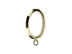 solid brass curtain ring with plastic insert